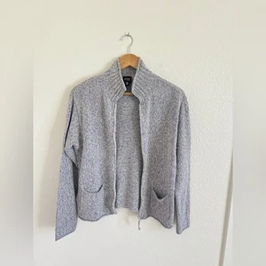 EILEEN FISHER Pullover / Strickjacke aus Seide mit Reißverschluss / Gr. M - Bild 1 von 6