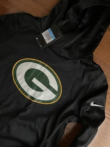 NEU DAMEN Green Bay Packers Nike Team Logo Pullover Hoodie schwarz Neu mit Etikett Medium - Bild 1 von 7