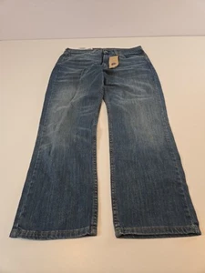 Jeans Levi's 514 para hombre 34X30 pierna recta azul lavado medio denim elástico informal - Imagen 1 de 8