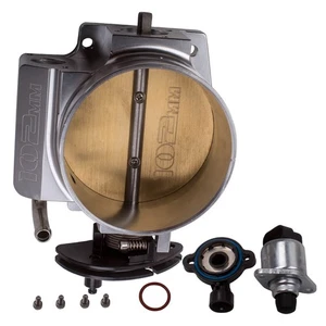 102mm Throttle Body +TPS IAC Throttle Position Sensor For LSX LS LS1 LS2 LS3 LS7 - Picture 1 of 13