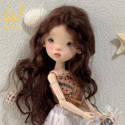 BJD Doll 1/6 Bare Jointed Girl with Handmade Wig Face UP Eyes Clothes Toy Gift - Image 1 of 4