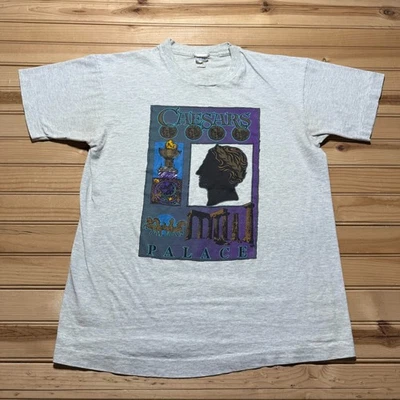 Vintage 90s Caesars Palace Las Vegas Nevada Roman Art Souvenir T-Shirt - Large - Image 1 of 4