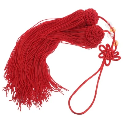  Spike De L'épée La Soie Glace Gland Suspendu Charmes Noeud Chinois - Photo 1/4