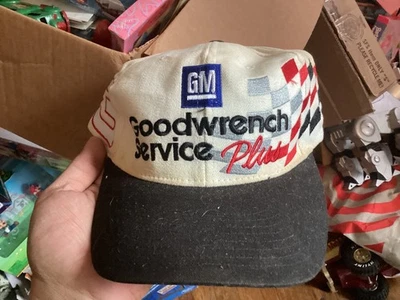 Sombrero Dale Earnhardt Snapback GM Goodwrench Service Plus Bandera a Cuadros De Colección Foto 1 de 4