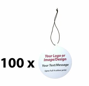 100 x Bauble Custom Hang / Swing / Gift Tags - Picture 1 of 6