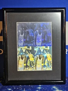 🔥🔥UNIQUE! Framed Michael Jordan Upper Deck 3D Hologram Authentic Uncut Sheet🏀 - Picture 1 of 4