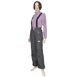 Women Ladies Snow Ski Board Pants Salopettes Hiking water/WindProof Grey SZ10,12 - Picture 1 of 9