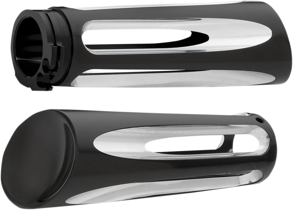 Empuñaduras de doble cable Arlen Ness corte profundo negro Billet 80-19 Harley FX FXD XL Foto 1 de 1