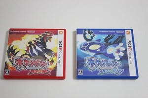 Juegos 3DS Pokemon Omega Rubí y Alpha Zafiro Edición Japón En Caja con Manual - Imagen 1 de 20