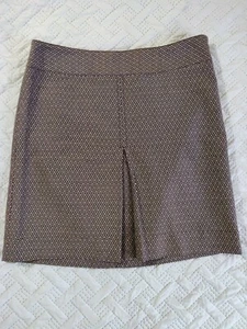 Ann Taylor Loft Petite Women’s 4P Brown/White Skirt - Picture 1 of 6