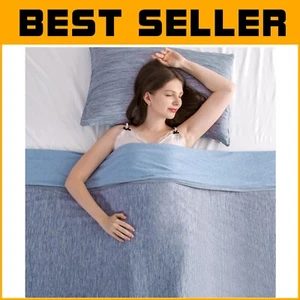 Double-Sided Cooling Blanket King - Lightweight & Breathable for Night Sweats - Picture 1 of 11