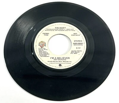 Tin Huey - I’m A Believer 1979 7’ Single 45rpm Promo Stereo / Mono - Image 1 of 2