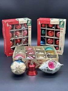33 vtg George S. Franke & Sons Shiny Brite ornaments in original boxes Extras - Picture 1 of 21