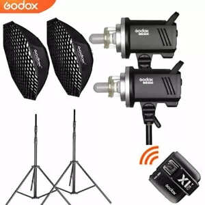 Godox MS300 Compact Flash 300W GN58 Flash+95cm Grid softbox+2m stand+X2T trigger - Picture 1 of 11