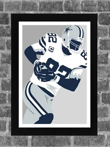 Dallas Cowboys Jason Witten Portrait Sports Print Art 11x17 - Picture 1 of 1