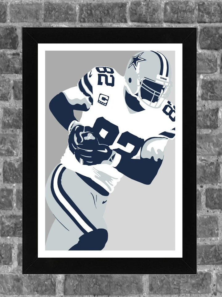 Dallas Cowboys Jason Witten Portrait Sports Print Art 11x17 - Image 1 of 1