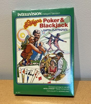 Intellivision Las Vegas Poker & Blackjack  No.2611 Mattel New Factory Sealed - Image 1 of 4