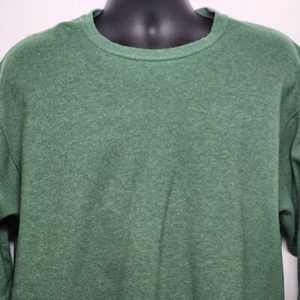 Grünes Vlies Sweatshirt Rundhalsausschnitt Pullover Herren Groß Vintage Fruit of the Webstuhl - Bild 1 von 9