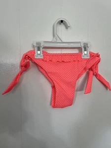 Auylvy M Coral Polka Dot Extra Cheeky Bikini Bottom NWOT Swimsuit - Picture 1 of 4