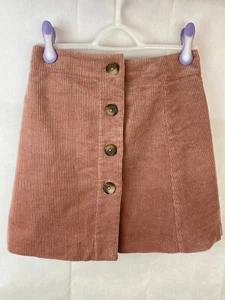 Whistles Wrap Cord A-Line Skirt Dusky Pink Corduroy Cotton UK 8 EU 36 US 4 - Picture 1 of 13