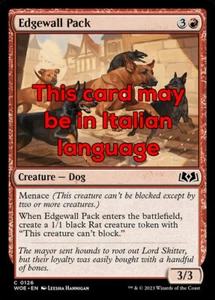 MTG EDGEWALL PACK FOIL EXC - BRANCO DI ESTREMURO 126 - WOE - MAGIC - Picture 1 of 1