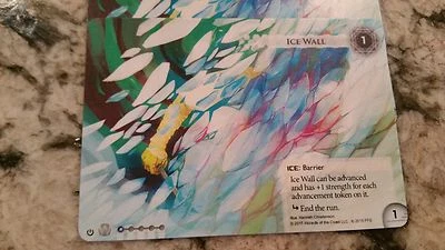 Android Netrunner x3 Ice Wall Alt Art Promo Cards - Winter 2015 - Image 1 of 3