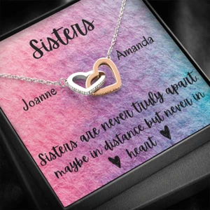 PERSONALIZED Necklace Gift for Sister - From Sister - Birthday, Mother's Day - Picture 1 of 14