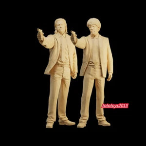 2pc 1/35 Jules Winnfield &Vincent John Travolta Scene Miniture Figure Doll Toy - Picture 1 of 6