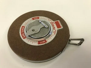 Vintage Measuring Tape Evan's 50 Foot Steel White Tape USA - Picture 1 of 7