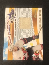 2001-02 Bowman Young Stars Karel Rachunek Fabric of the Future Jersey