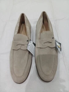 M&S Autograph Men's Suede Slip-On Loafers - 10.5 - Stone - Picture 1 of 11