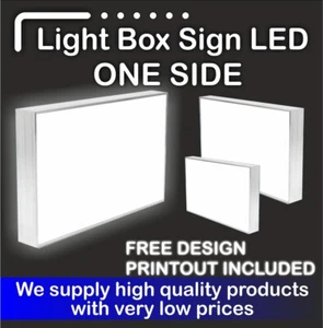 Illuminated Light Box Shop Sign (FREE DELIVERY + FREE DESIGN) - 150 cm x 150cm - Picture 1 of 6