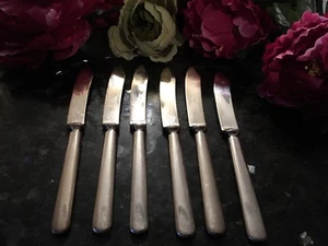 6 Community Silber ~ Triple Plus ~ 6,5" Butter oder Gelee Streuer Un-Monogramm - Bild 1 von 5