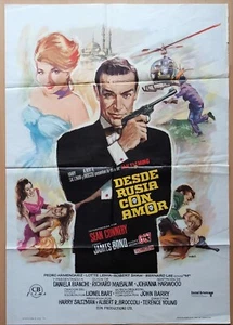 From Russia with Love ORIGINAL Spain '74 POSTER 007 James Bond sexy girls MAC - Imagen 1 de 6
