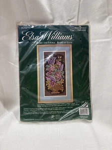 New Elsa Williams Roses and Lilacs Needlepoint Tapisserie Kit 06412 Tapestry - Picture 1 of 5