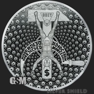 2022 Silver Shield COSMIC MAO - 5oz - .999 Silver Proof - SSG - Low COAs! - Picture 1 of 4