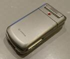 Téléphone à rabat japonais Vodafone 802Sh blanc net Keitai Garakei rétro