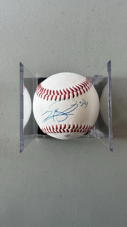 Pelota de béisbol firmada con autógrafo por Sergio Romo para menores ROMLB PSA auténtica # Foto 1 de 2