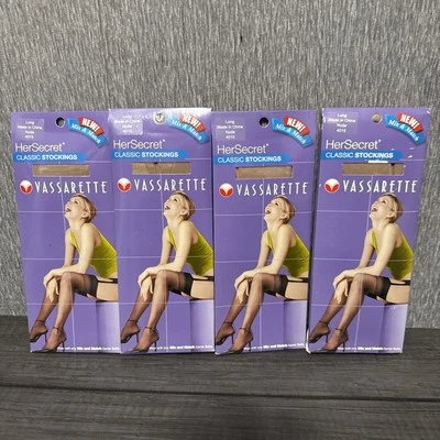 4 VASSARETTE ее секрет классический длинный голая чулки стиль 4015 - Изображение 1 из 4