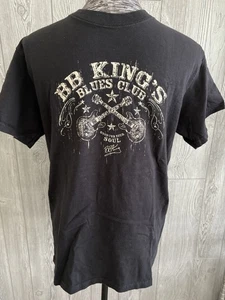 BB Kings Blues Club Men Size M Black T-shirt - Picture 1 of 7