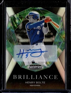 2022 Panini Prizm Draft Picks #BR-HB Henry Bolte Brilliance Auto Prizms Silver - Picture 1 of 2