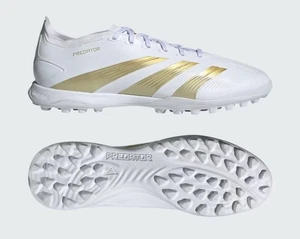 Adidas Predator League TF Turf Soccer Cleats Shoes White IF6378 Mens Size 7.5 - Picture 1 of 8