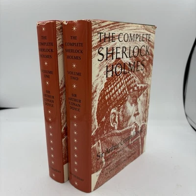 Sir Arthur Conan Doyle The Complete Sherlock Holmes Volume 1 & 2 HC Book Set Foto 1 de 4