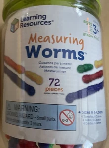 Learning Resources Würmer messen 72 Stück Alter 3+ Kleinkind PreK Lernen - Bild 1 von 7