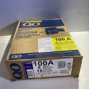 Square D 100 Amp Lastcenter Typ 1 Gehäuse QO816L100DS Aufputz Schutzschalter - Bild 1 von 5