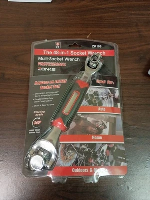 Zonke 48 in 1 Universal Socket Wrench, Chrome - Image 1 of 4