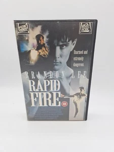 RAPID FIRE Ex Rental Vhs Big Box Reversible Sleeve 1993 Brandon Lee Small Mould - Picture 1 of 6
