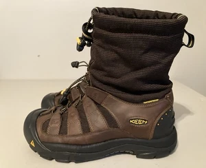 Keen Trekking Men's Sz 8.5 No Tie Waterproof Primaloft Insulated Winter Boots - Picture 1 of 13