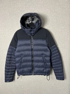 Jaqueta Burberry Brit com capuz acolchoada Nova Check detalhes masculina tamanho P - Imagem 1 de 4