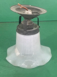 9/15/221  Lampe Deckenlampe Lampenschirm Glas Blütenform Jugendstil antik - Bild 1 von 9